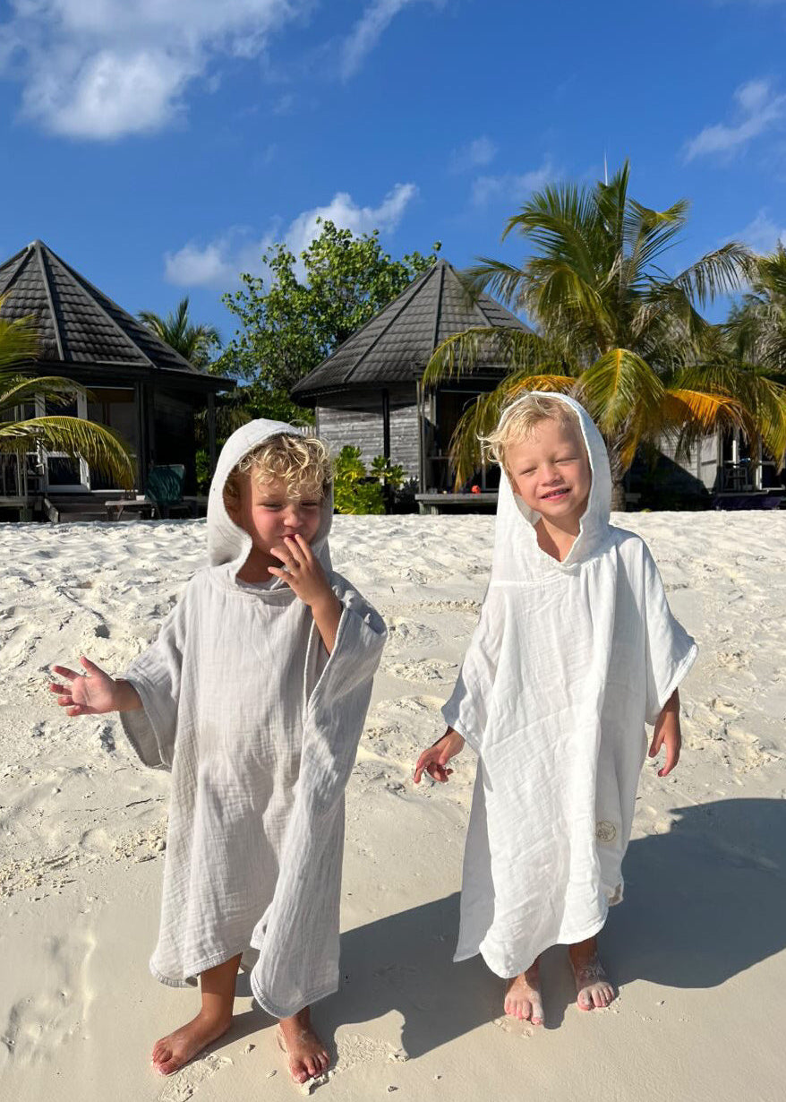 Muslin Poncho Grey
