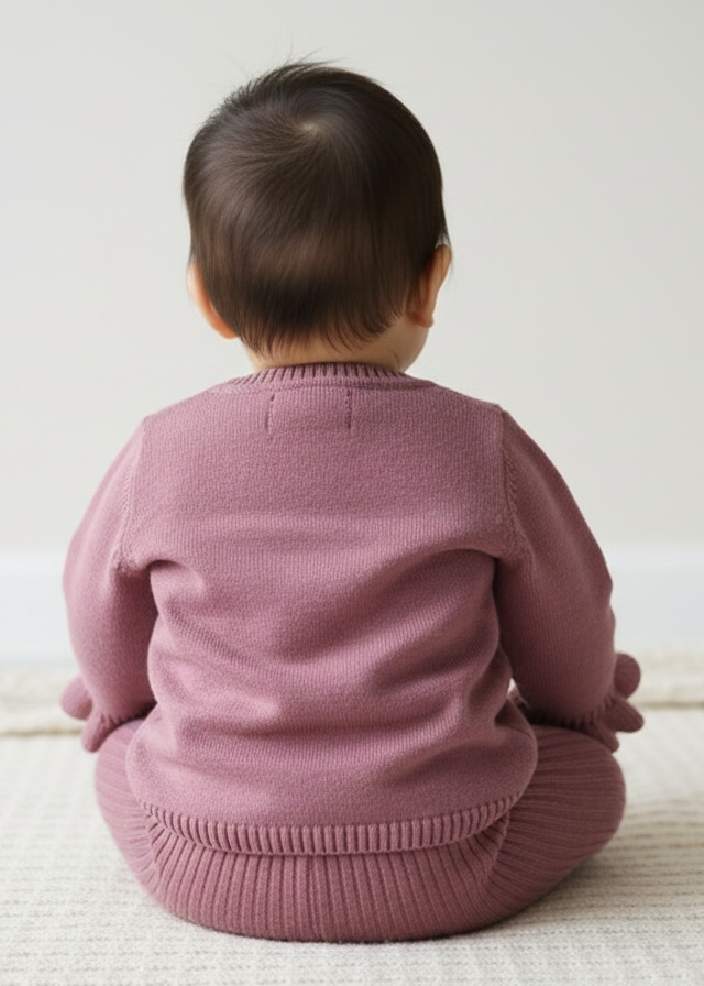 LouLou Pants & Cardigan Dusty Pink