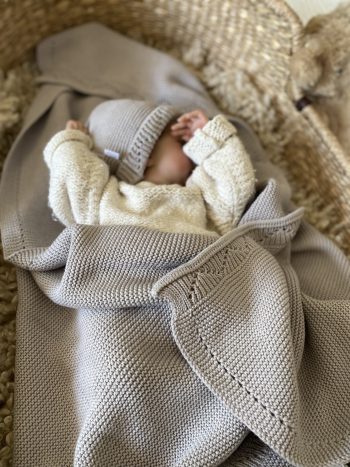 MiniLuna Filt & Mössa Grå